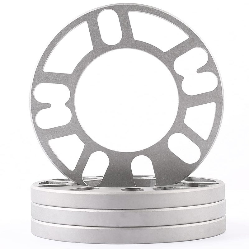 ZHTEAPR 4pc 12mm Universal Wheel Spacers for Most 4 Lug 5 Lug Vehicle 4x98 4x100 4x108 4x110 4x112 4x114.3 4x120 4x4.5 5x100 5x110 5x108 5x112 5x114.3 5x120 5x4.5 (12mm Thick) - Image 1